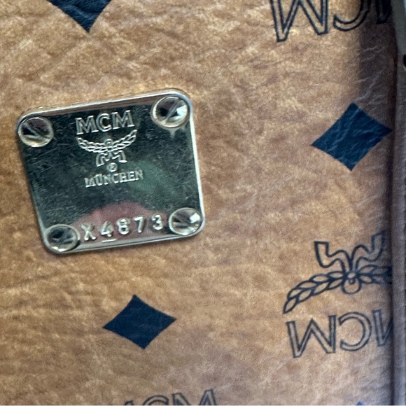 MCM Boston Leather Satchel in Visetos Original - Picture 14 of 14